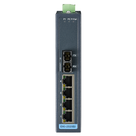 4 + 1FX SC Single-Mode unmanaged Ethernet switch